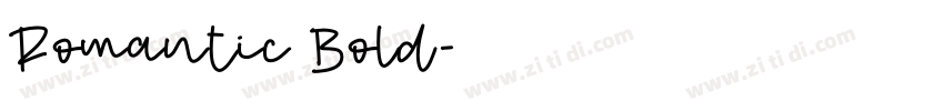 Romantic Bold字体转换